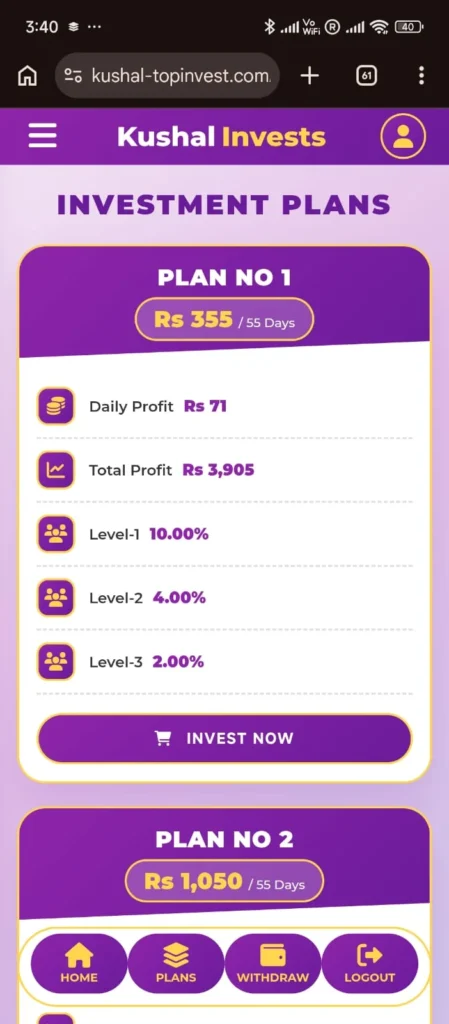 Kushal Invest Plans